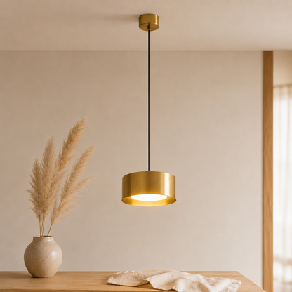 Minimalist Iron Compact Dome LED Pendant Light Kitchen Island Ceiling Light