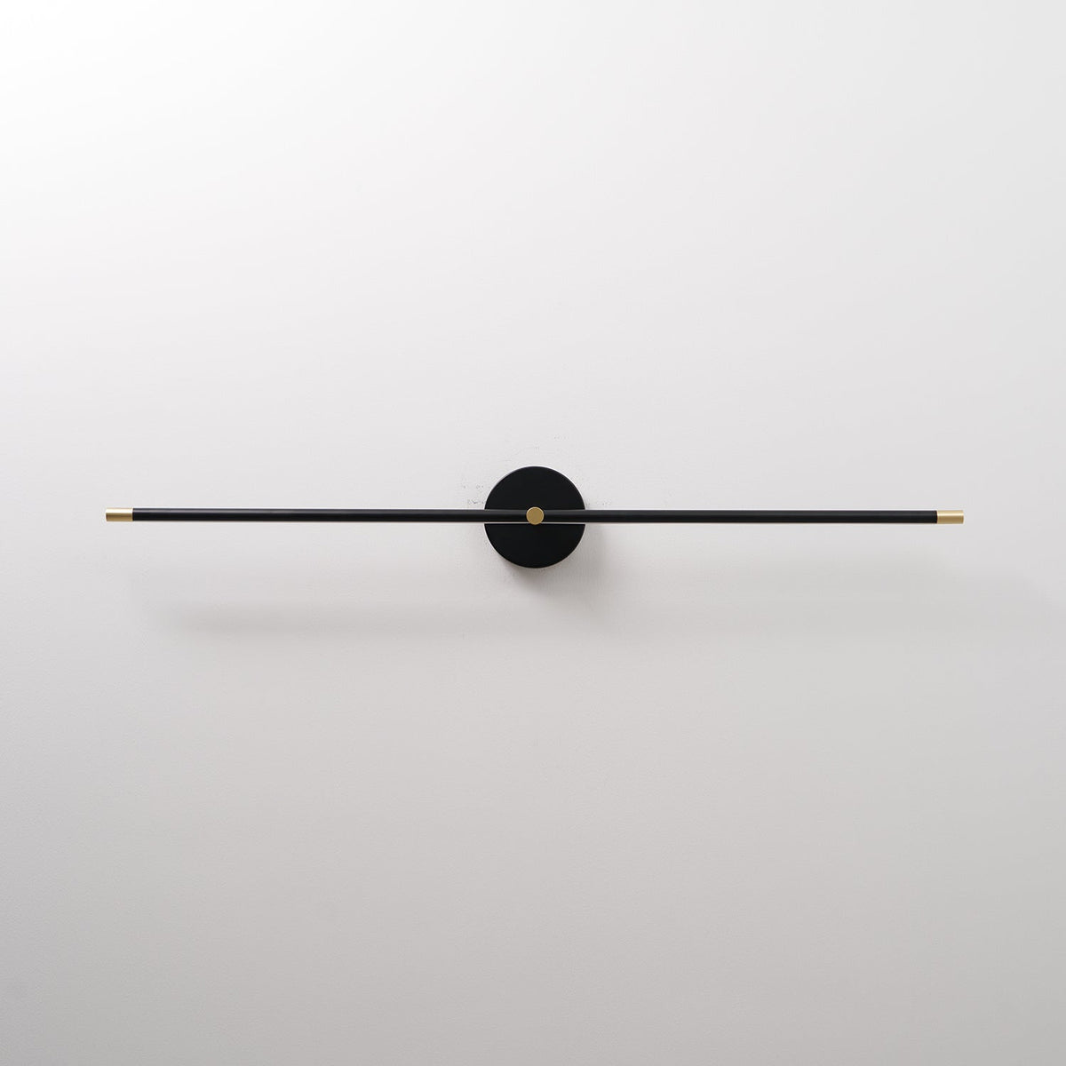 Minimalist Linear Rod LED Wall Light Double Ended Wall Sconce Black and Gold