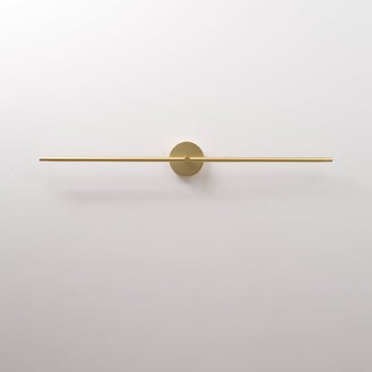 Minimalist Linear Rod LED Wall Light Double Ended Wall Sconce Black and Gold