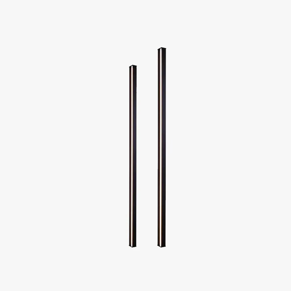Minimalist Linear Rod LED Wall Light Metal Wall Sconce Gold Black and White