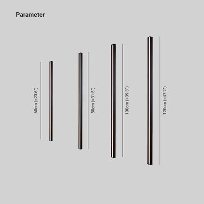 Minimalist Linear Rod LED Wall Light Metal Wall Sconce Gold Black and White