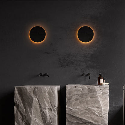 Minimalist Round And Square Outdoor Wall Light LED Black And White