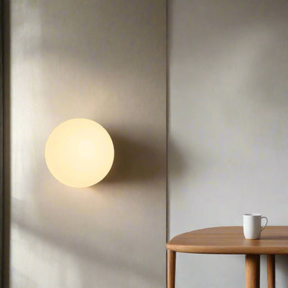 Minimalist Round Glass Wall Sconce G9 LED Wall Light