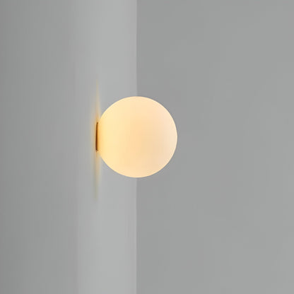 Minimalist Round Glass Wall Sconce G9 LED Wall Light
