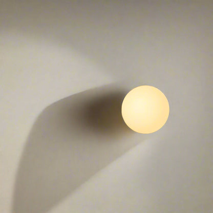 Minimalist Round Glass Wall Sconce G9 LED Wall Light