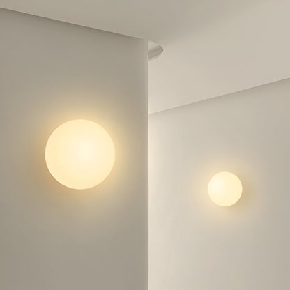 Minimalist Round Glass Wall Sconce G9 LED Wall Light