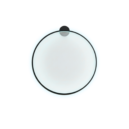 Minimalist Round LED Wall Light Black Frame Circular Wall Sconce