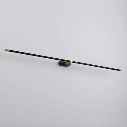 Minimalist Slim Linear LED Wall Light In Black Gold And White