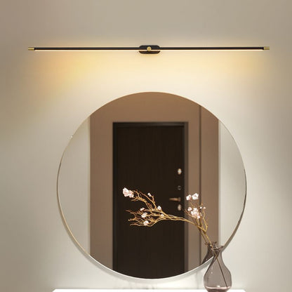 Minimalist Slim Linear LED Wall Light In Black Gold And White