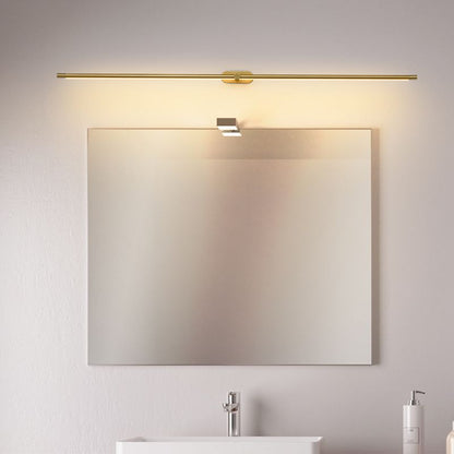 Minimalist Slim Linear LED Wall Light In Black Gold And White