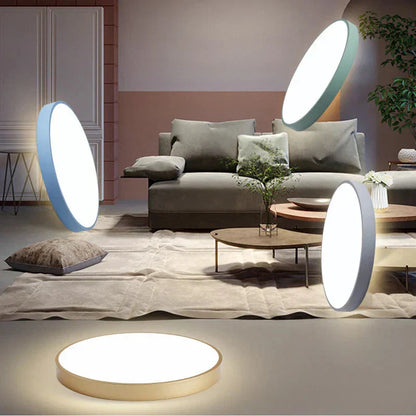 Minimalist Slim Round LED Flush Mount Ceiling Light