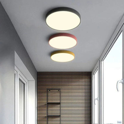 Minimalist Slim Round LED Flush Mount Ceiling Light