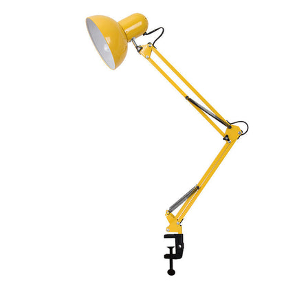 Modern Adjustable Swing Arm Clip On Metal LED Desk Table Lamp