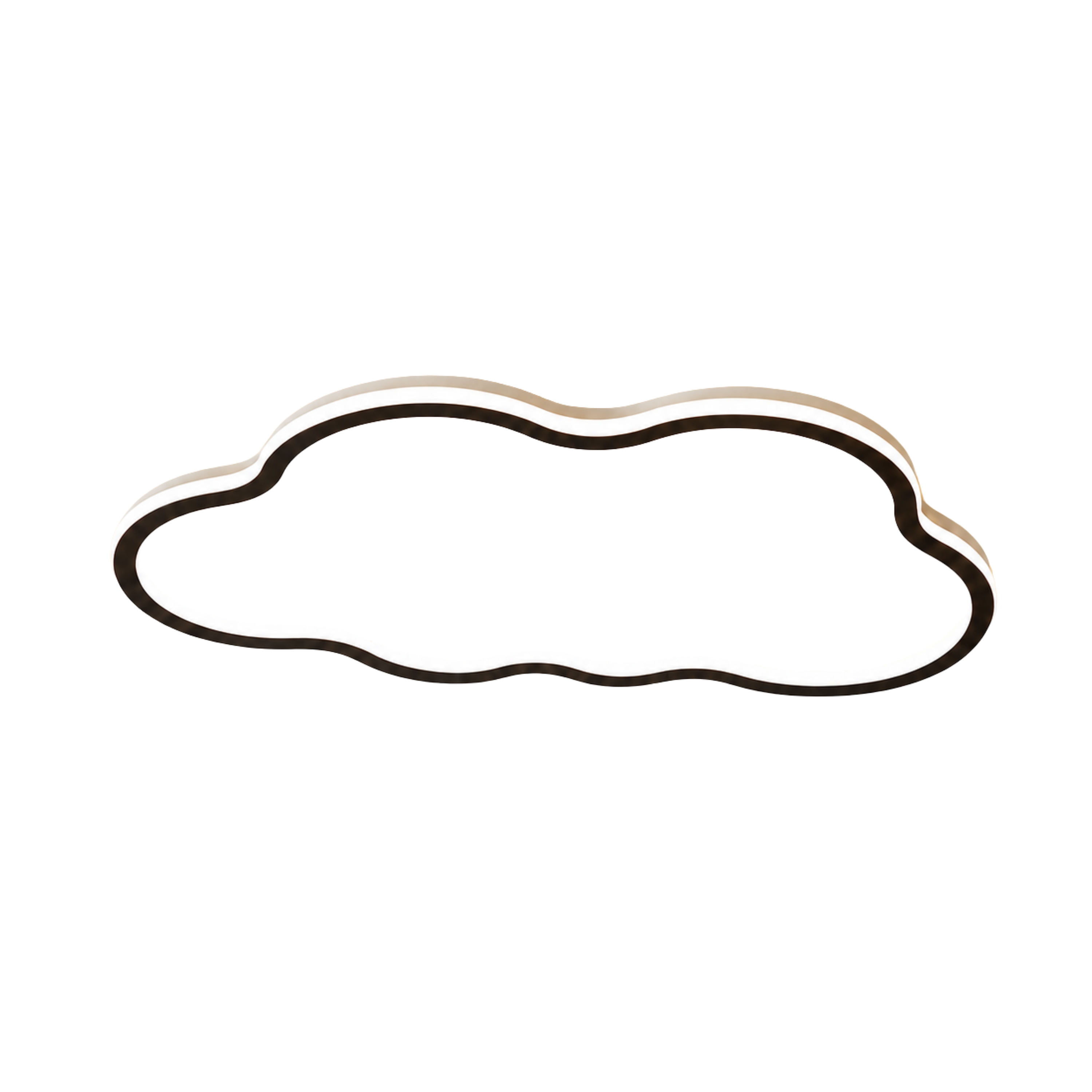 Modern Cloud Shaped Flush Mount Ceiling Light