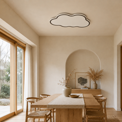 Modern Cloud Shaped Flush Mount Ceiling Light
