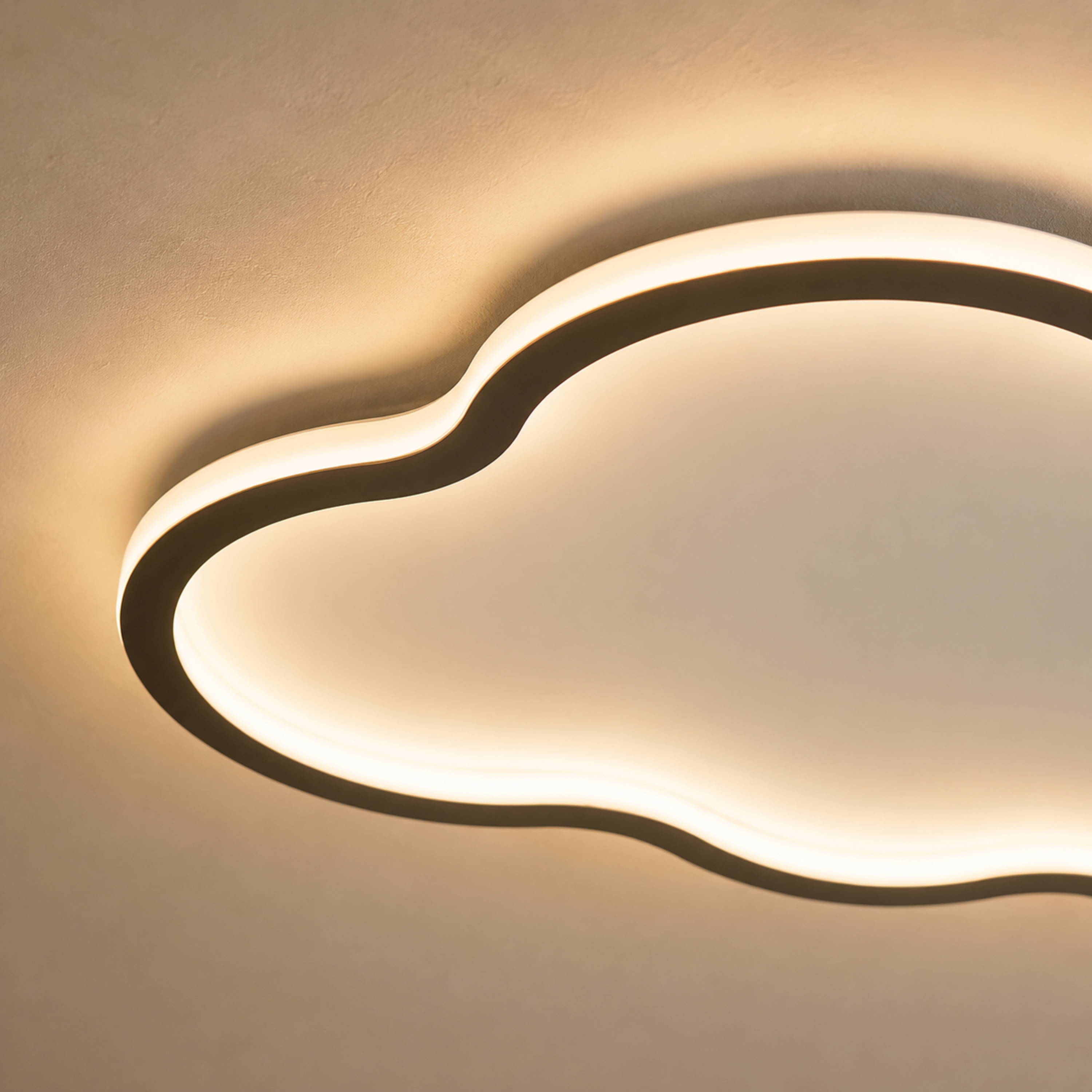 Modern Cloud Shaped Flush Mount Ceiling Light