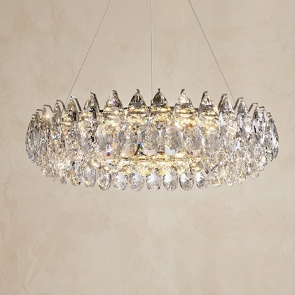 Modern Crystal Ring Chandelier Pendant Light