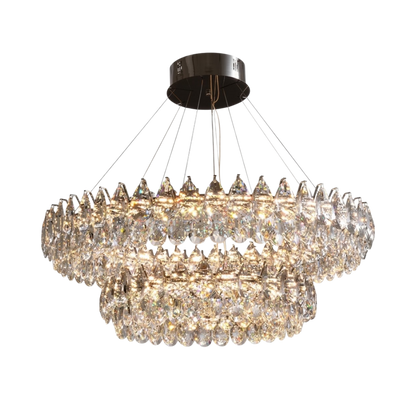 Modern Crystal Ring Chandelier Pendant Light