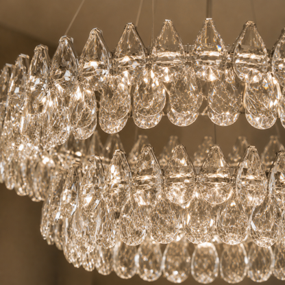 Modern Crystal Ring Chandelier Pendant Light