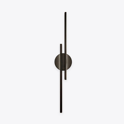 Modern Disc and Linear Rod LED Wall Light Minimalist Metal Wall Sconce