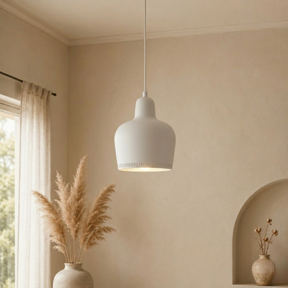 Modern Gold Bell Shaped Metal LED Pendant Light
