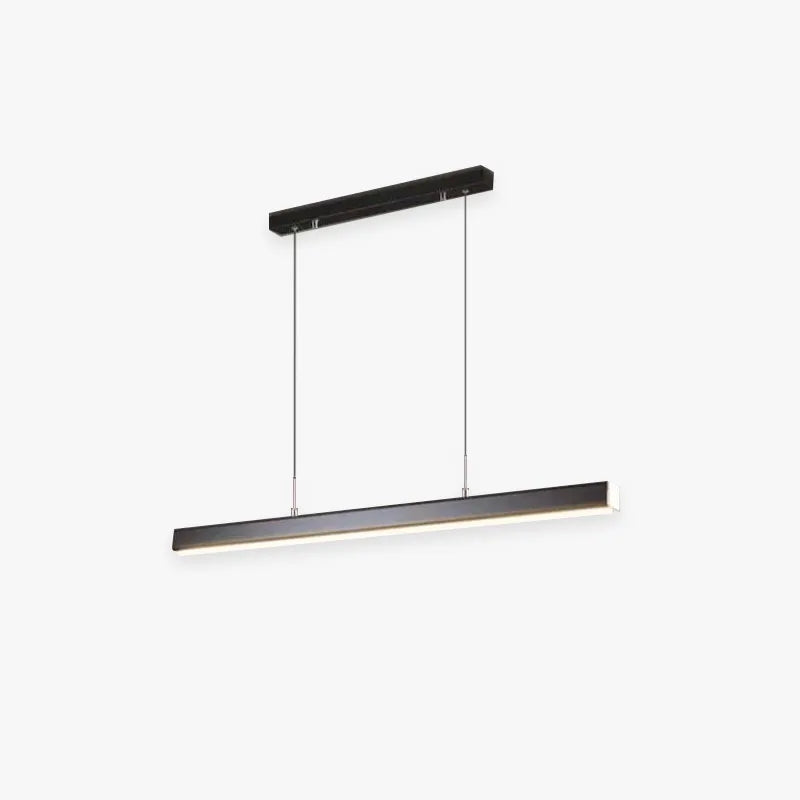 Modern Linear Metal LED Pendant Light Black And Brown