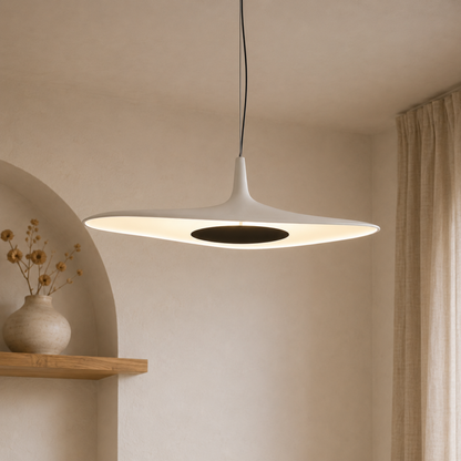 Modern Minimalist Irregular Wavy Disc Pendant Ceiling Light
