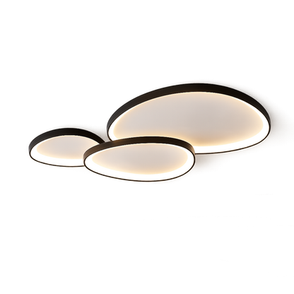 Modern Round Flush Mount Ceiling Light Three Piece Set
