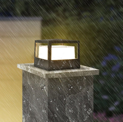 Modern Square and Round Aluminium LED Outdoor Post Top Pillar Light
