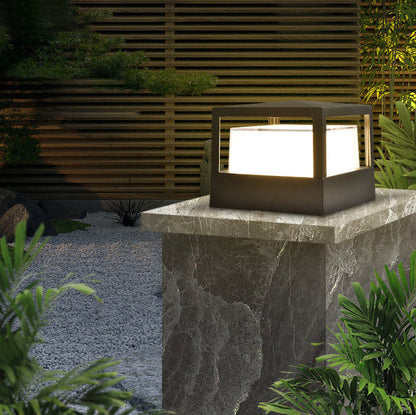 Modern Square and Round Aluminium LED Outdoor Post Top Pillar Light