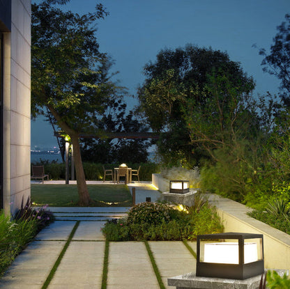 Modern Square and Round Aluminium LED Outdoor Post Top Pillar Light