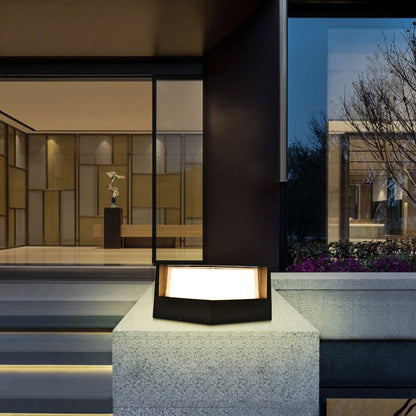Modern Square and Round Aluminium LED Outdoor Post Top Pillar Light