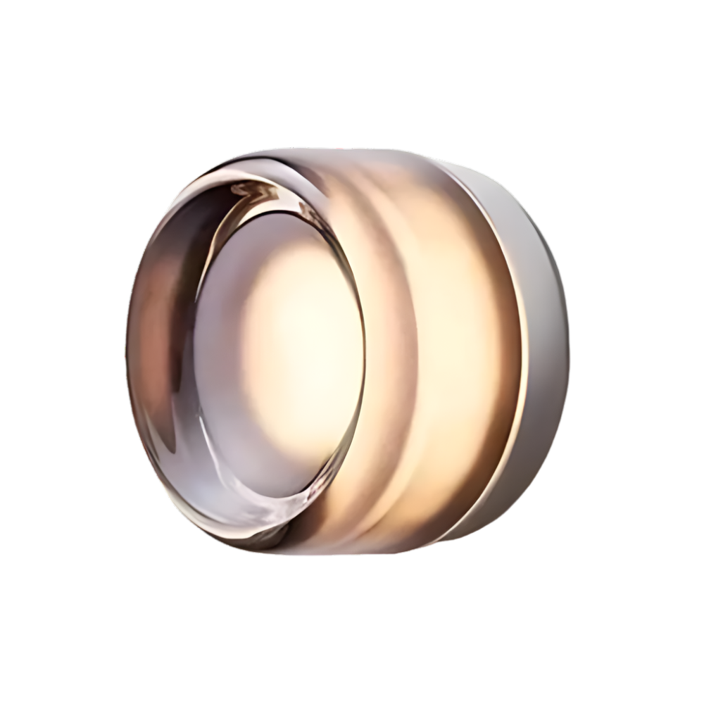 Nordic Dimpled Acrylic LED Wall Light Sconce in Amber Grey or White