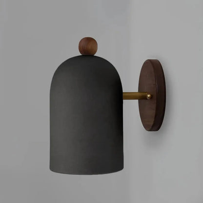Wabi-Sabi Walnut Wood Wall Light