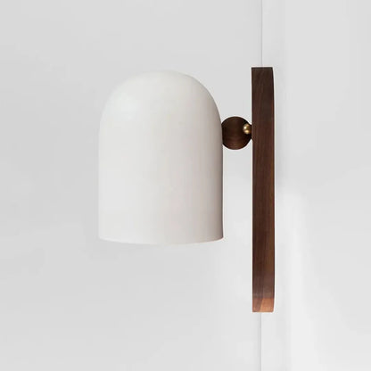 Wabi-Sabi Walnut Wood Wall Light