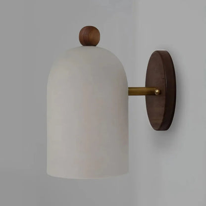 Wabi-Sabi Walnut Wood Wall Light