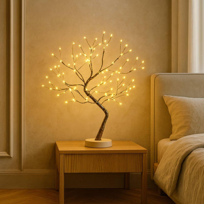 LED Tree-Style Table Lamp With Adjustable Branches