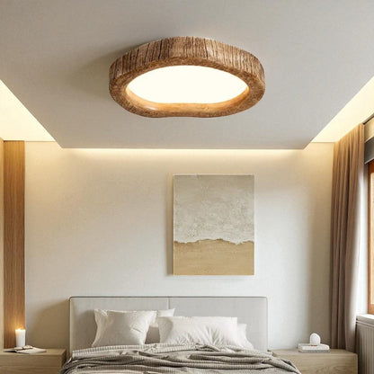 Ceiling Light With Wooden Frame