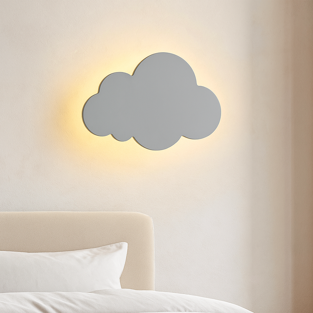 LED Cloud-Shaped Wall Lamp with 3-Color Dimming