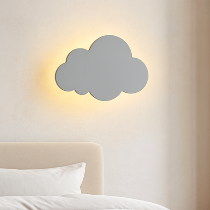 LED Cloud-Shaped Wall Lamp with 3-Color Dimming