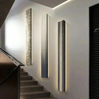 Modern LED Wall Lamp with Wood Finish
