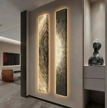 Modern LED Wall Lamp with Wood Finish