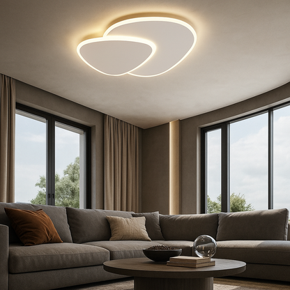 Modern Asymmetric Ceiling Lamp With Dimmer