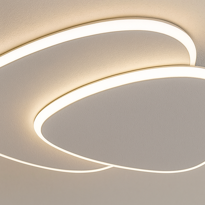 Modern Asymmetric Ceiling Lamp With Dimmer