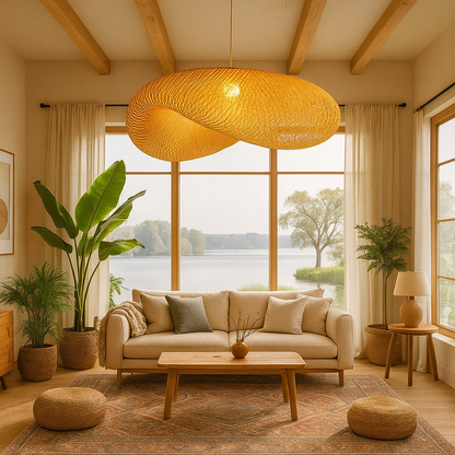 Woven Bamboo Pendant Lamp