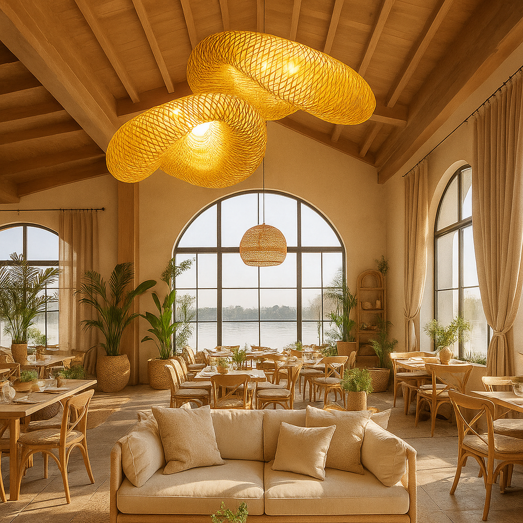 Woven Bamboo Pendant Lamp