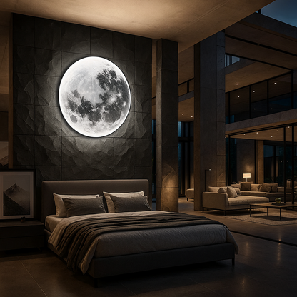 Realistic Full Moon Wall Light