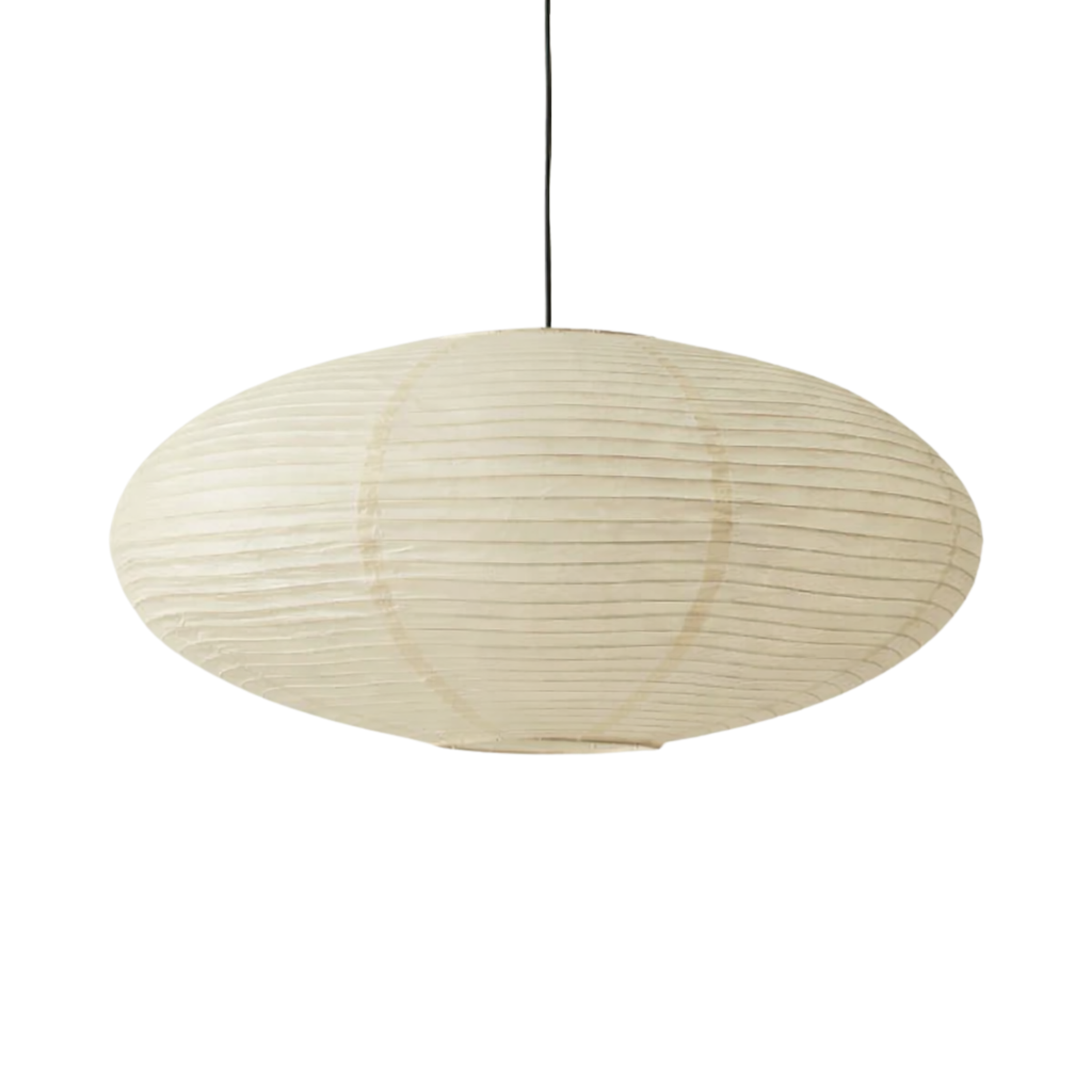 Wabi Sabi Oval Rice Paper Pendant LED Light, view 3