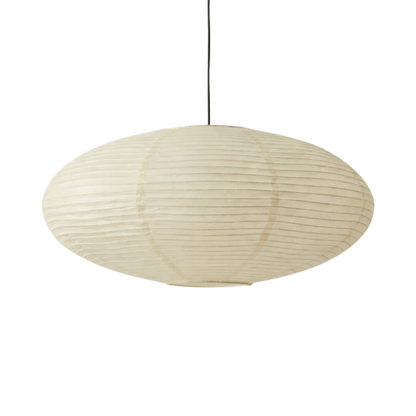 Wabi Sabi Oval Rice Paper Pendant LED Light, view 3