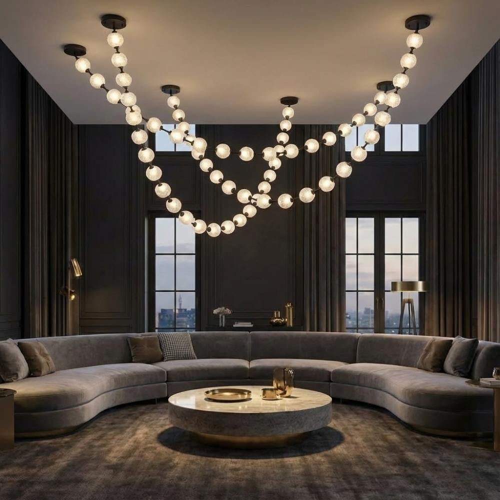 Esle Modern Pearl Necklace Chandelier